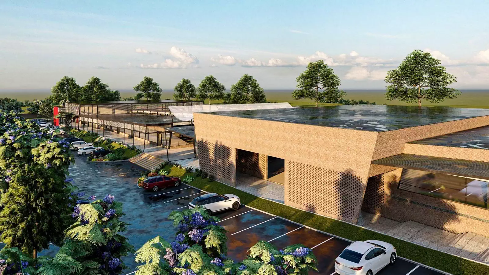 Modern shopping centre design in Lusaka Zambia by Zimbabwean designers Pantic Architects