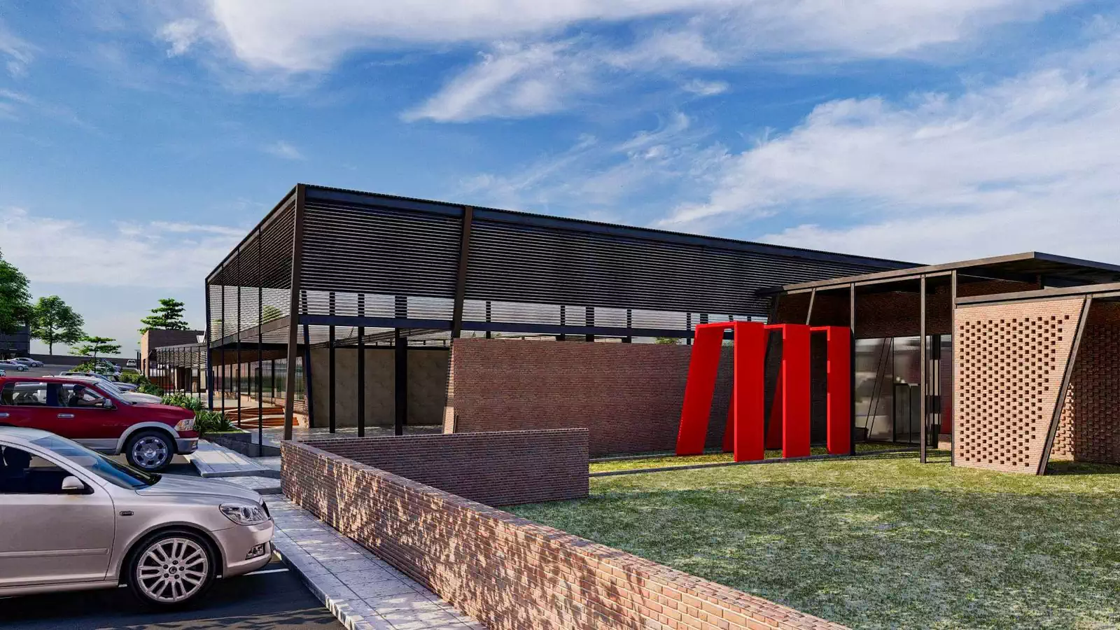 Decorative elements in coffee shop design in Lusaka by local architects