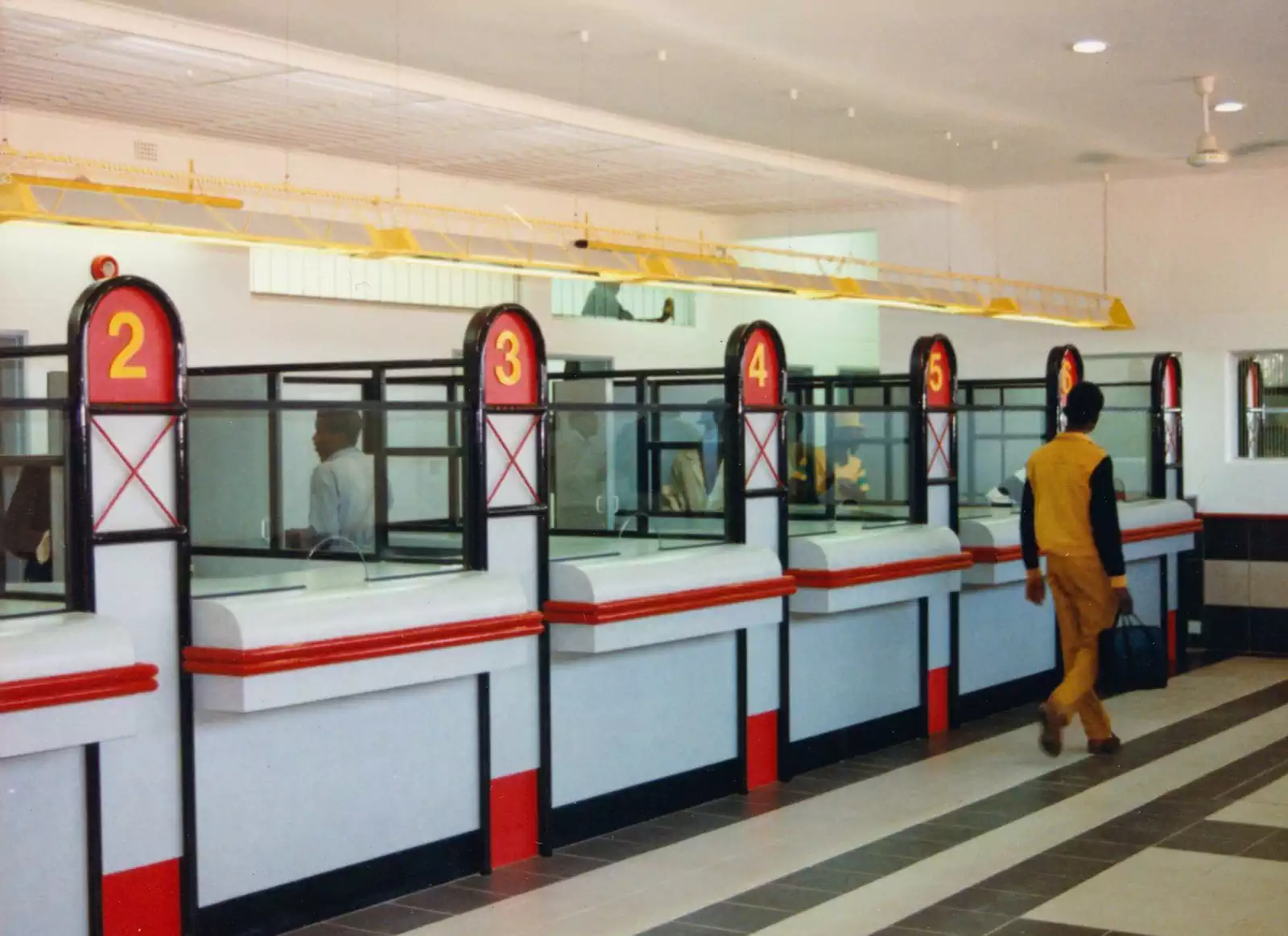 Refurbishment of main post office in Harare. Full interior design of all elements by interior design architect Pantic architects