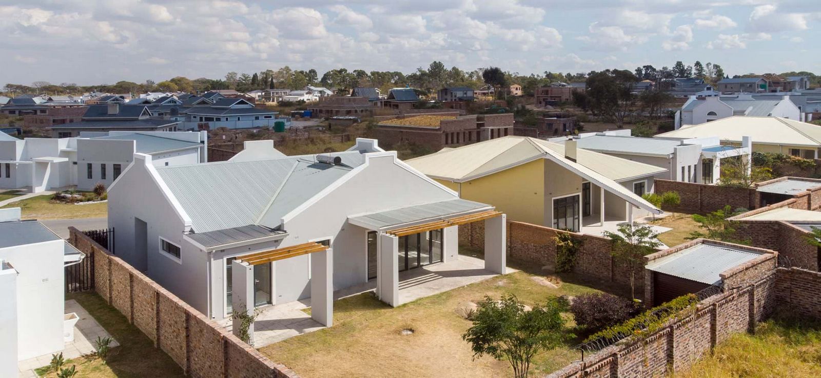 Cape dutch house in residential complex by the Zimbabwe airport