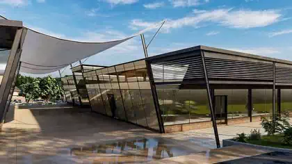 Modern shopping centre design in Lusaka Zambia. Architectural design by Harare architects