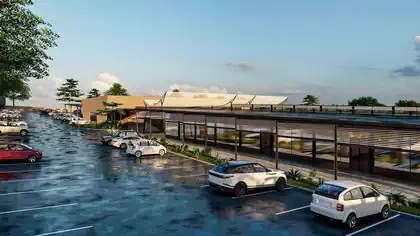 Modern shopping centre design in Lusaka Zambia by Zimbabwean designers Pantic Architects