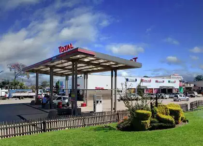 Modern Total petrol station in Rusape. Architectural design by Harare architect