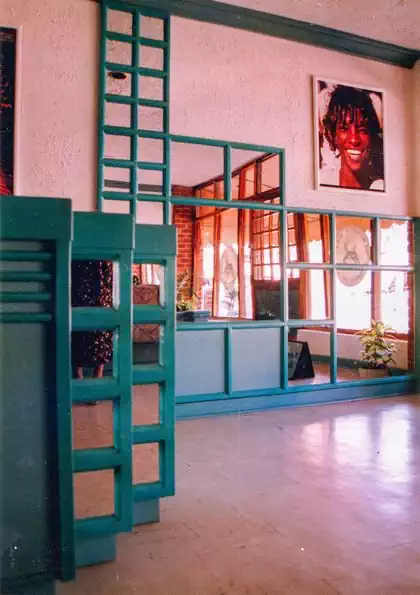 Interior design of dry cleaning shop in Borrowdale village in Harare by local interior designers