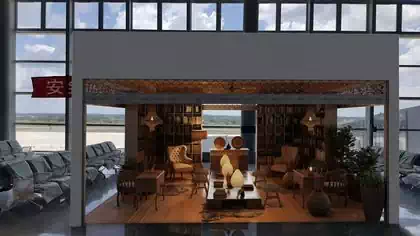 interior of antique shop with vintage mood. Large bookcase and natural materials. Interior designer Pantic Architects