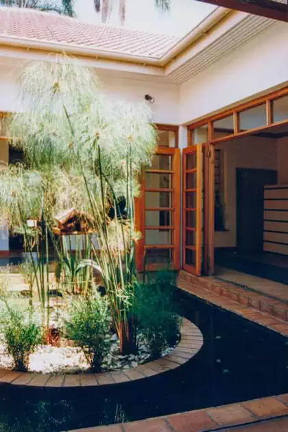 Contemporary interior design of waiting room in Diagnostic imaging centre in Harare