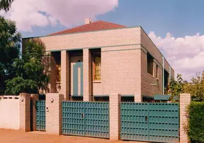 Modern face brick house in Gaborone, Botswana by Zimbabwean architect