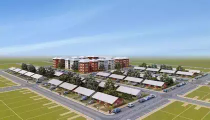 Masterplan of cluster housing development in Harare Zimbabwe by local architectural firm. 