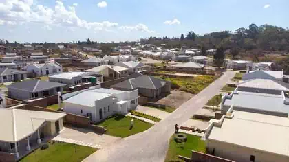Cluster houses in newly built residential complex in Harare