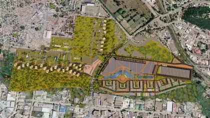 Urban plan of residential development in Mbare, downtown Harare