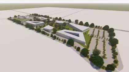 Renderings of town planning design of office development in Borrowdale Harare by local town planners Pantic Architects