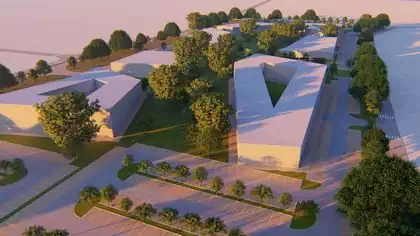 Renderings of town planning design of office development in Borrowdale Harare by local town planners Pantic Architects